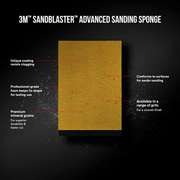 3M 20907 Sandblaster Gold Block