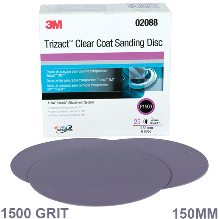 3M Trizact Hookit Disc 150mm