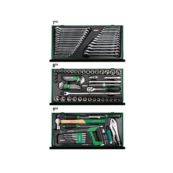 Toptul Green Tool Kit 186pc