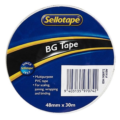 Sellotape 1410W BG White Tape 48mm x 30m