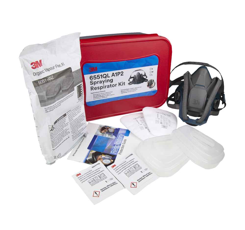 3M 6551QL A1P2 Spraying Respirator Kit – Medium