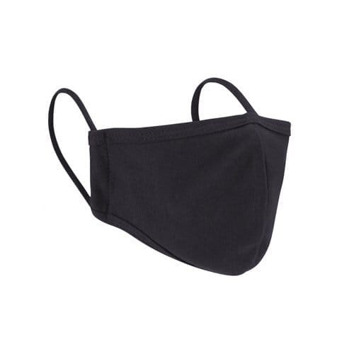 Black Cotton Reusable Face Mask