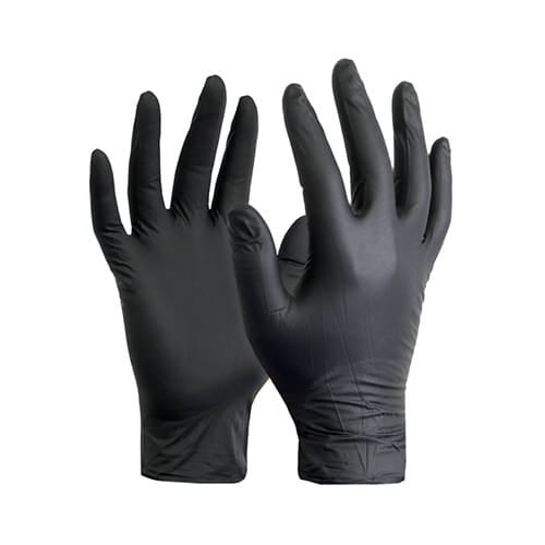 High-Five Nitrile Black Gloves Box.100