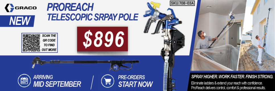 Graco ProReach Telescoping Spray Pole   –    PRE-ORDER TODAY!