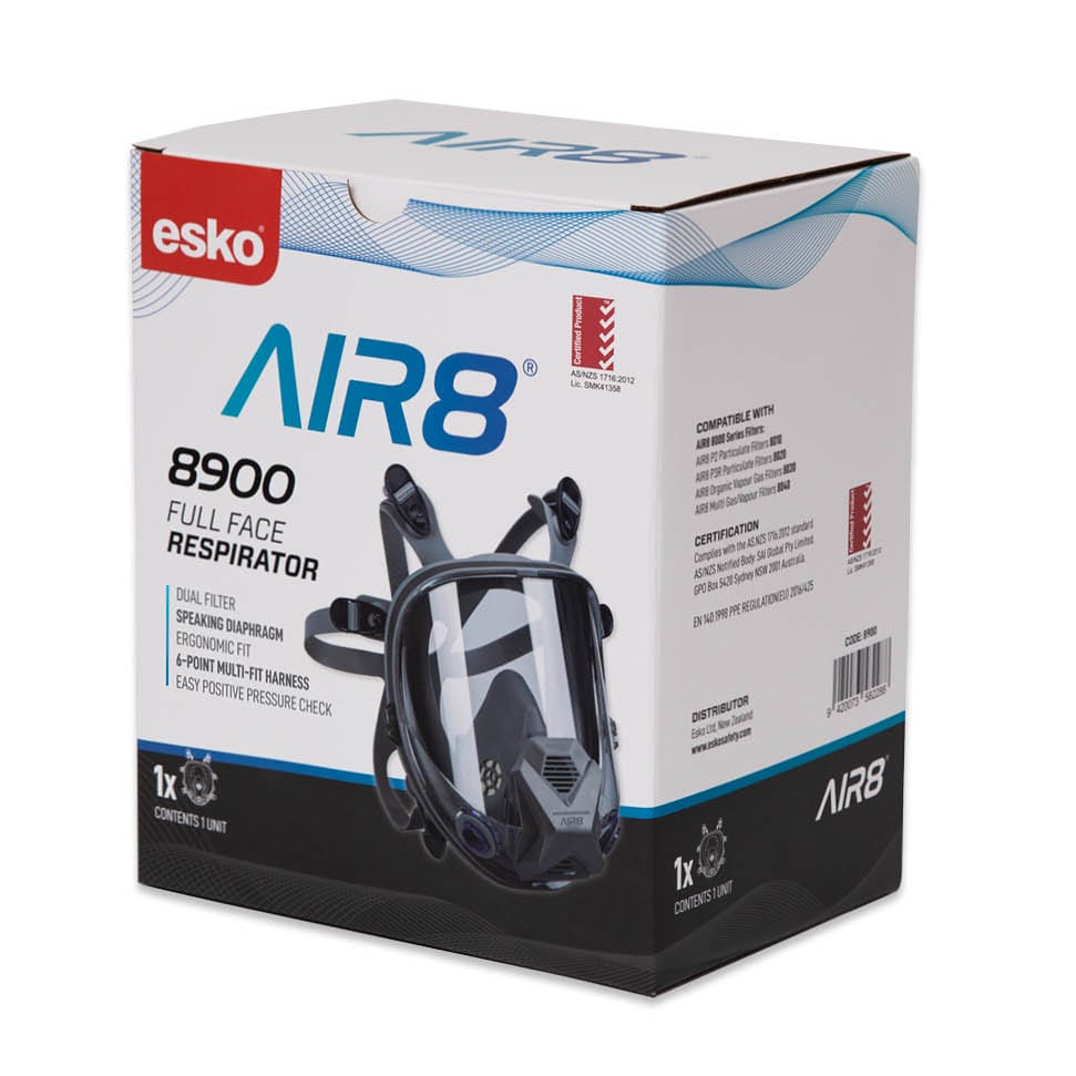 Esko AIR8 8900 Full-Face Silicone Respirator