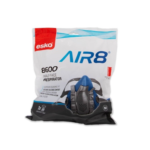 Esko AIR8 8600 Half-Face Silicone Respirator