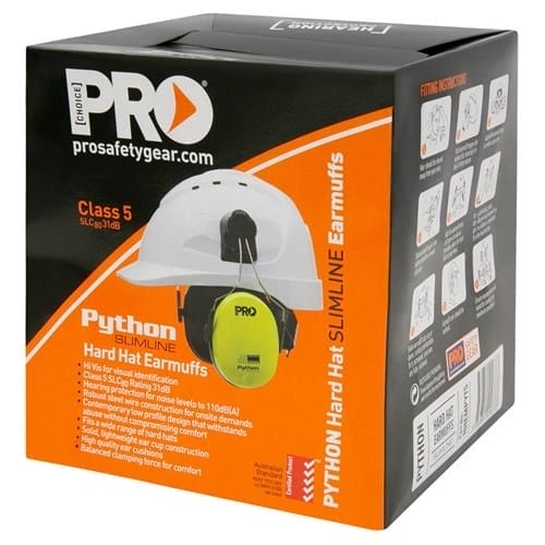 Python Slimline Hard Hat Earmuffs