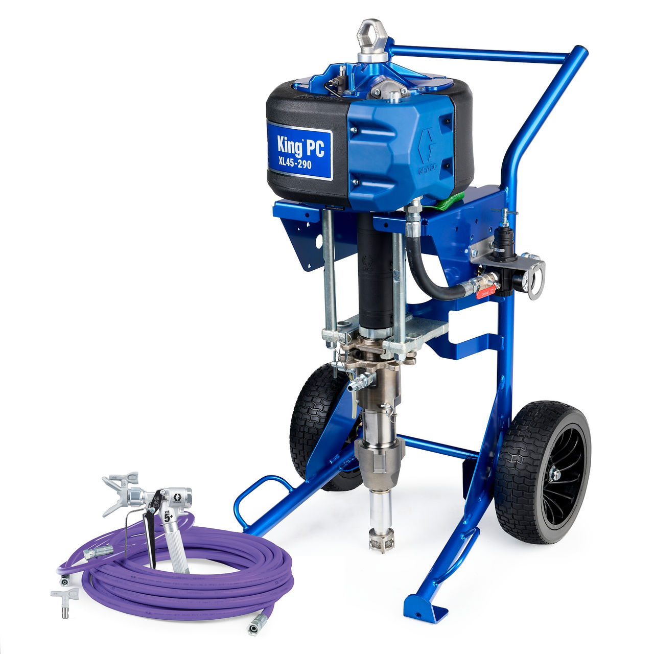Graco King PC 45:1 Sprayer, Heavy Duty Cart, Complete