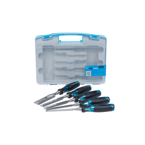 OX Pro 5 piece Wood Chisel Set