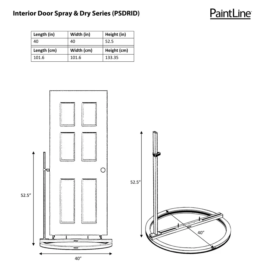 PaintLine Interior Door Spray & Dry Series