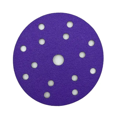 Purple Ceramic Sanding Disc 150mm 15 Hole