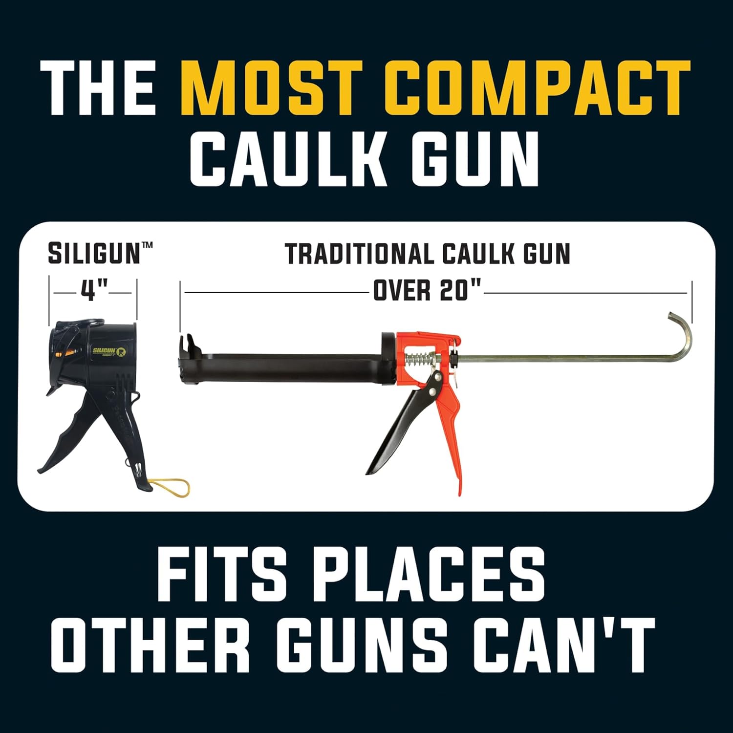 SILIGUN Classic Compact 4″ Caulking Gun