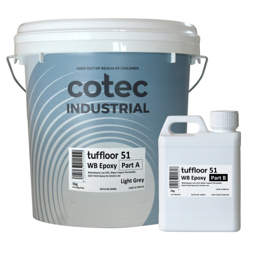 Cotec Tuffloor 51 WB Epoxy Satin Floor Coating