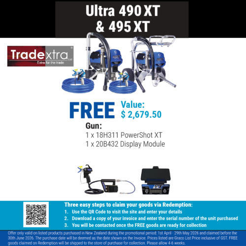 Graco Ultra 490 XT Electric Airless Sprayer, Stand