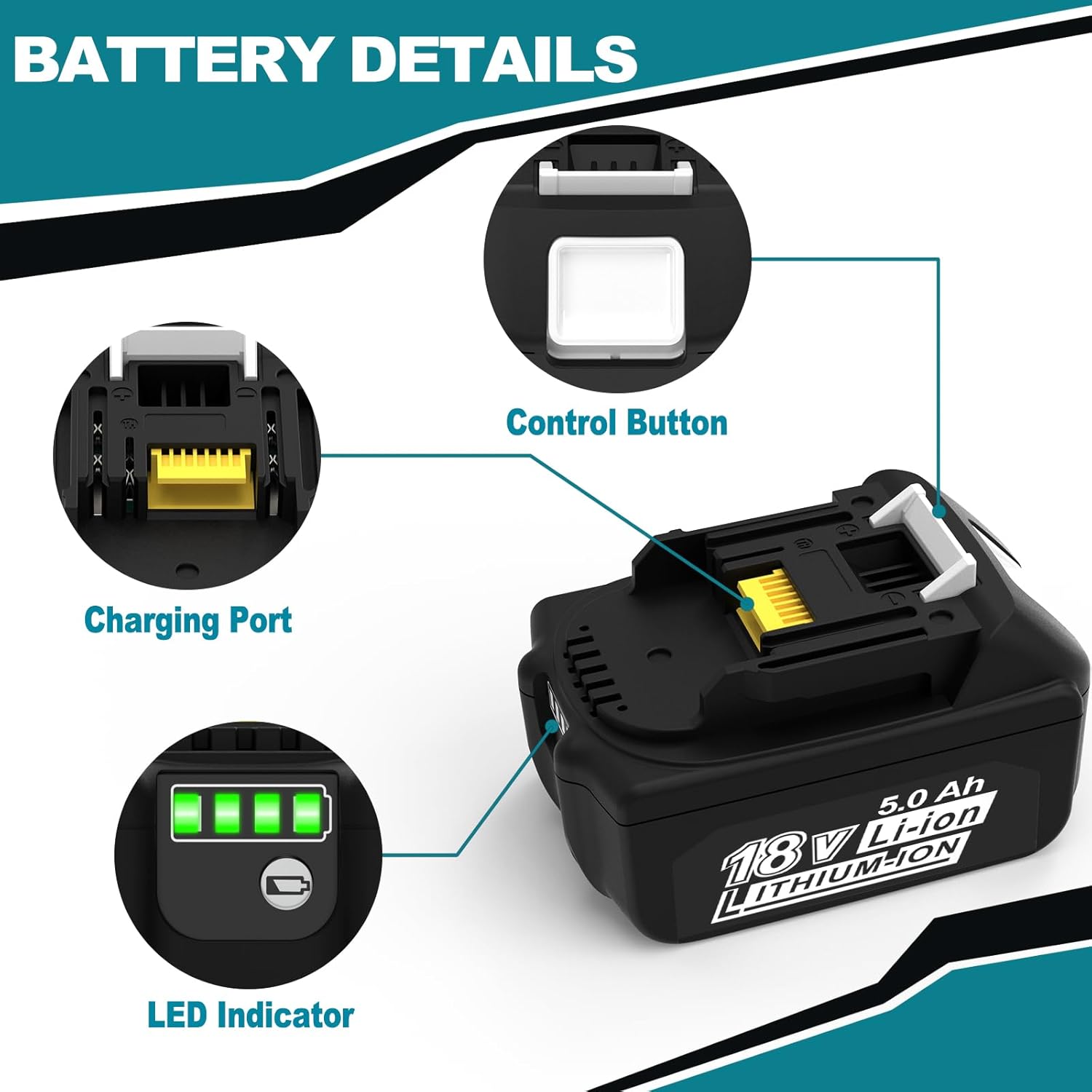 Tradies Choice 18V LI-ION Battery 5.0Ah